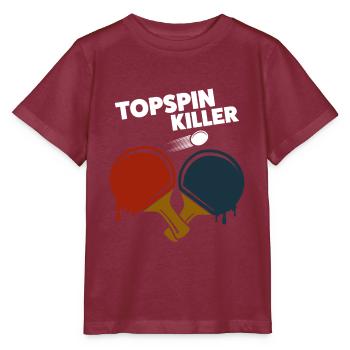 Tischtennis - Stanley/Stella Kinder T-Shirt MINI CREATOR  - Burgunderrot - Vorne - Kain (125cm)