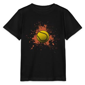 Tennis Tennis Ball - Stanley/Stella MINI CREATOR Kids’ T-Shirt - black - Front - Mikhail (115cm)