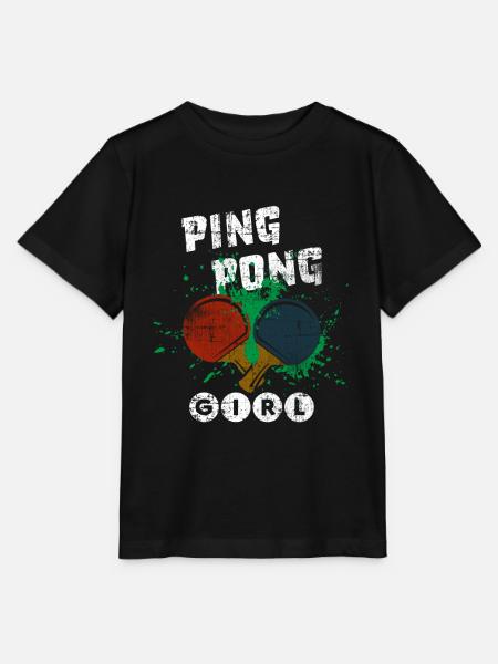 Tischtennis Mädchen - Stanley/Stella Kinder T-Shirt MINI CREATOR - Schwarz