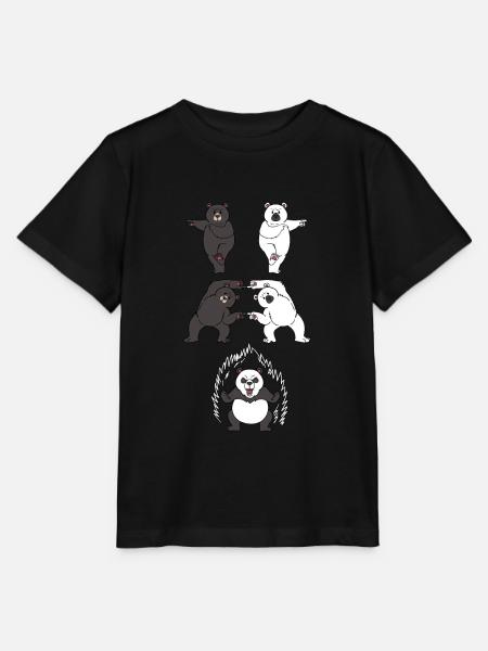 Panda Pandas Fusion Anime Kawaii Manga Geschenk - Stanley/Stella Kinder T-Shirt MINI CREATOR  - Schwarz