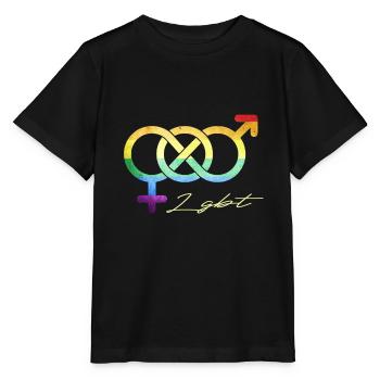 LGBT - Stanley/Stella MINI CREATOR Kids’ T-Shirt - black - Front - Mikhail (115cm)