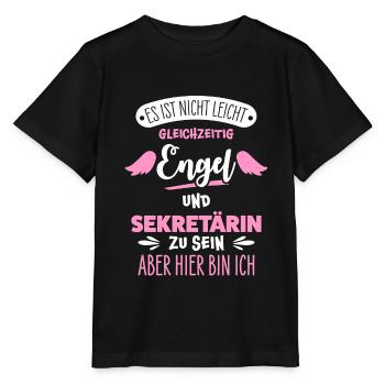 Sekretärin - Stanley/Stella Kinder T-Shirt MINI CREATOR  - Schwarz - Vorne - Mikhail (115cm)