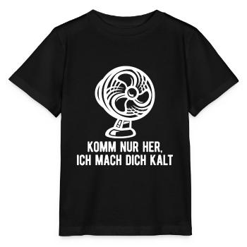 Lustiges Sommer Hitze Ventilator - Stanley/Stella Kinder T-Shirt MINI CREATOR  - Schwarz - Vorne - Mikhail (115cm)