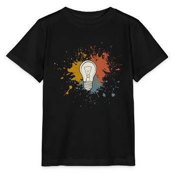 Ampoule - T-shirt bio MINI CREATOR Stanley/Stella Enfant - noir - Devant - Mikhail (115cm)