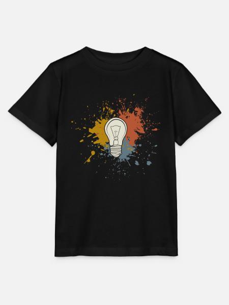 Glühbirne - Stanley/Stella Kinder T-Shirt MINI CREATOR  - Schwarz