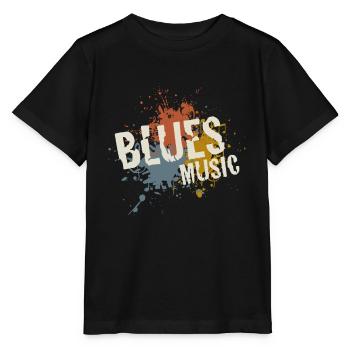 Blues - Stanley/Stella Kinder T-Shirt MINI CREATOR  - Schwarz - Vorne - Mikhail (115cm)