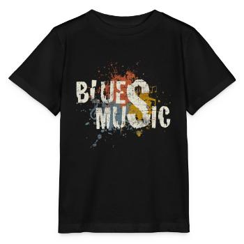 Blues - Stanley/Stella Kinder T-Shirt MINI CREATOR  - Schwarz - Vorne - Mikhail (115cm)