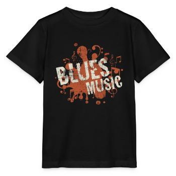 Blues Musik - Stanley/Stella Kinder T-Shirt MINI CREATOR  - Schwarz - Vorne - Mikhail (115cm)