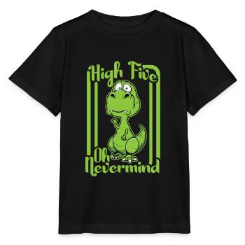 High five - Stanley/Stella Kinder T-Shirt MINI CREATOR  - Schwarz - Vorne - Mikhail (115cm)