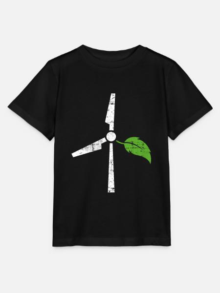 Umweltschutz Windenergie - Stanley/Stella Kinder T-Shirt MINI CREATOR - Schwarz