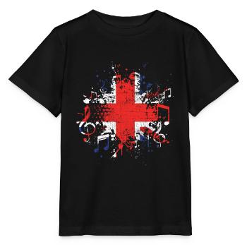 Great Britain Music - Stanley/Stella MINI CREATOR Kids’ T-Shirt - black - Front - Mikhail (115cm)