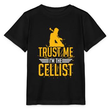 cello - Stanley/Stella MINI CREATOR Kids’ T-Shirt - black - Front - Mikhail (115cm)