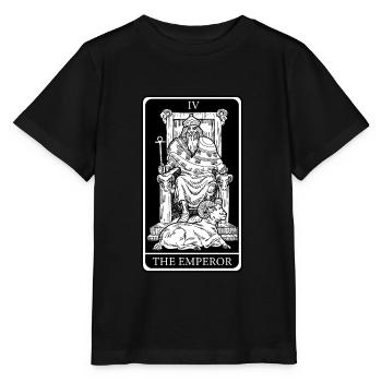 The King Tarot Cards Clairvoyant Fortune Teller - Stanley/Stella MINI CREATOR Kids’ T-Shirt - black - Front - Mikhail (115cm)