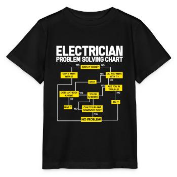 apprenti apprenti ingénieur électricien - T-shirt bio MINI CREATOR Stanley/Stella Enfant - noir - Devant - Mikhail (115cm)