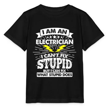 apprenti apprenti ingénieur électricien - T-shirt bio MINI CREATOR Stanley/Stella Enfant - noir - Devant - Mikhail (115cm)