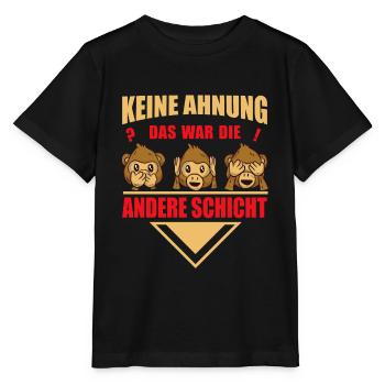 other shift profession work service funny sayings - Stanley/Stella MINI CREATOR Kids’ T-Shirt - black - Front - Mikhail (115cm)