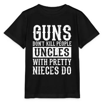oncle - T-shirt bio MINI CREATOR Stanley/Stella Enfant - noir - Devant - Mikhail (115cm)
