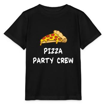Pizza Salami Fromage Margherita Pizzeria Cadeau - T-shirt bio MINI CREATOR Stanley/Stella Enfant - noir - Devant - Mikhail (115cm)