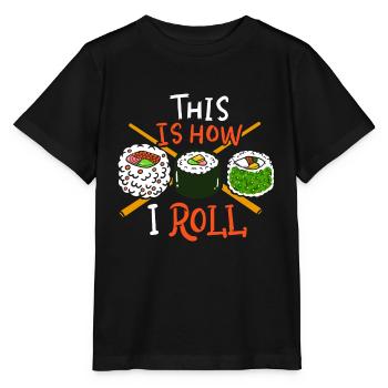 Sushi Sushi Sushi - T-shirt bio MINI CREATOR Stanley/Stella Enfant - noir - Devant - Mikhail (115cm)