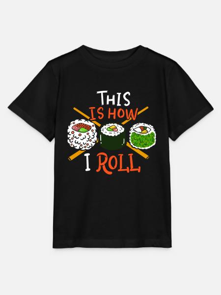 Sushi Sushi Sushi - Stanley/Stella Kinder T-Shirt MINI CREATOR - Schwarz