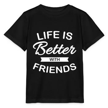 amitié - T-shirt bio MINI CREATOR Stanley/Stella Enfant - noir - Devant - Mikhail (115cm)