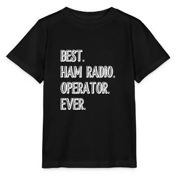 Amateur Radio - Stanley/Stella Kinder T-Shirt MINI CREATOR  - Schwarz - Vorne - Mikhail (115cm)