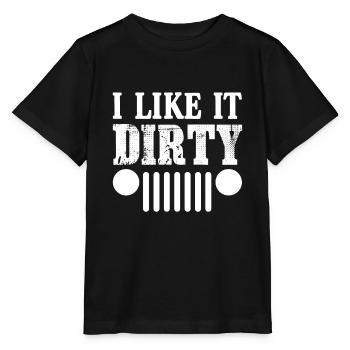 Je l'aime sale drôle amants de jeep hors route sarcasme - T-shirt bio MINI CREATOR Stanley/Stella Enfant - noir - Devant - Mikhail (115cm)