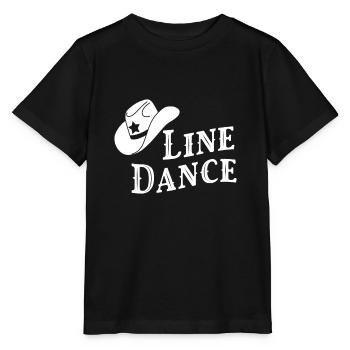 Line Dance - Stanley/Stella Kinder T-Shirt MINI CREATOR  - Schwarz - Vorne - Mikhail (115cm)