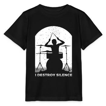 Batterie Percussion Percussion - T-shirt bio MINI CREATOR Stanley/Stella Enfant - noir - Devant - Mikhail (115cm)
