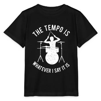 Batterie Percussion Percussion - T-shirt bio MINI CREATOR Stanley/Stella Enfant - noir - Devant - Mikhail (115cm)