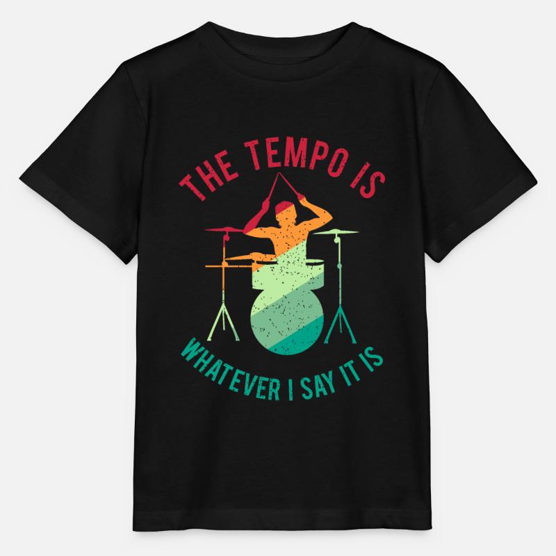 Batterie Percussion Percussion - T-shirt bio MINI CREATOR Stanley/Stella Enfant - noir