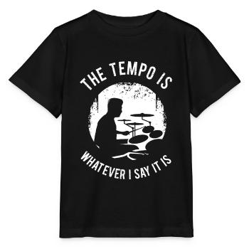 Batterie Percussion Percussion - T-shirt bio MINI CREATOR Stanley/Stella Enfant - noir - Devant - Mikhail (115cm)