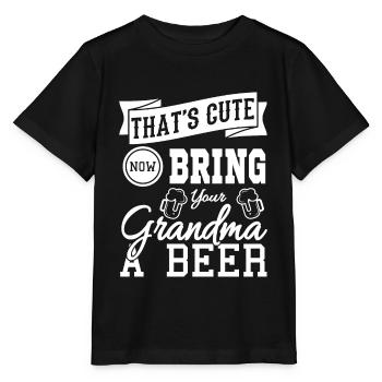 Granny - Stanley/Stella MINI CREATOR Kids’ T-Shirt - black - Front - Mikhail (115cm)