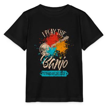 Banjo - Stanley/Stella MINI CREATOR Kids’ T-Shirt - black - Front - Mikhail (115cm)