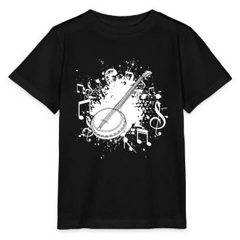 Banjo - Stanley/Stella MINI CREATOR Kids’ T-Shirt - black - Front - Mikhail (115cm)