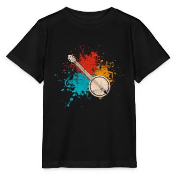 Banjo - Stanley/Stella MINI CREATOR Kids’ T-Shirt - black - Front - Mikhail (115cm)