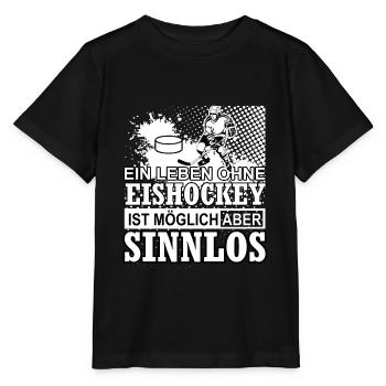 Ice hockey - Stanley/Stella MINI CREATOR Kids’ T-Shirt - black - Front - Mikhail (115cm)