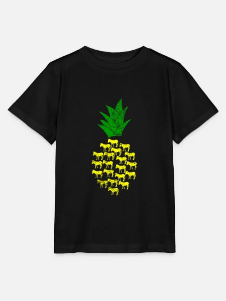 Esel Ananas - Stanley/Stella Kinder T-Shirt MINI CREATOR - Schwarz