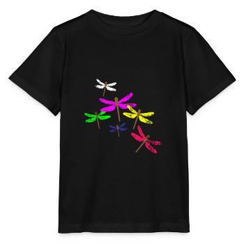 Libelle - Stanley/Stella Kinder T-Shirt MINI CREATOR  - Schwarz - Vorne - Mikhail (115cm)