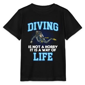 DIVING LIFE - T-shirt bio MINI CREATOR Stanley/Stella Enfant - noir - Devant - Mikhail (115cm)