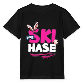 SKI HASE Lapin de neige lapin de neige - T-shirt bio MINI CREATOR Stanley/Stella Enfant - noir - Devant - Mikhail (115cm)