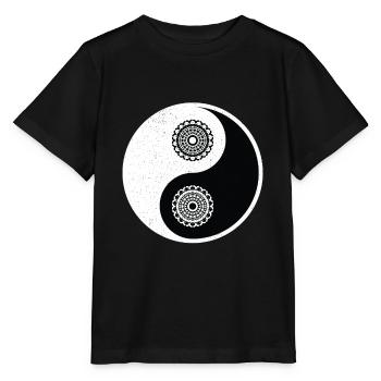 Ying Yang - Stanley/Stella Kinder T-Shirt MINI CREATOR  - Schwarz - Vorne - Mikhail (115cm)