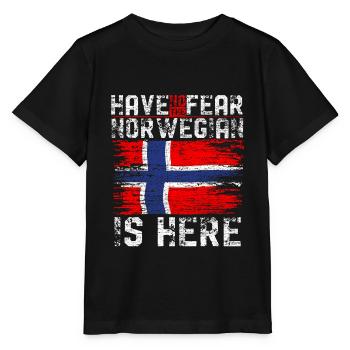 Norwegen Norweger - Stanley/Stella Kinder T-Shirt MINI CREATOR  - Schwarz - Vorne - Mikhail (115cm)
