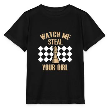 Schach Lustig Schachbrett Verein Club Geschenk - Stanley/Stella Kinder T-Shirt MINI CREATOR  - Schwarz - Vorne - Mikhail (115cm)