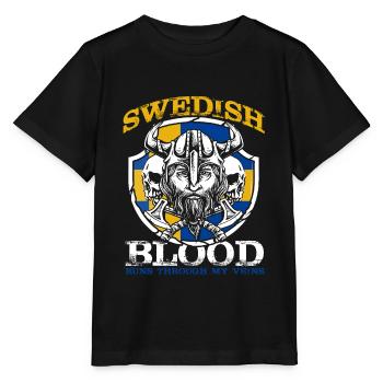 Sweden nation - Stanley/Stella MINI CREATOR Kids’ T-Shirt - black - Front - Mikhail (115cm)