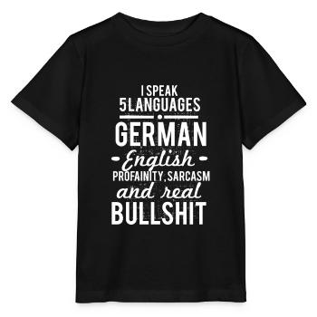 Cooler Sarkastischer Spruch - Stanley/Stella Kinder T-Shirt MINI CREATOR  - Schwarz - Vorne - Mikhail (115cm)