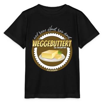 Weggebuttert Tattofrei weil reine Haut rein haut - Stanley/Stella Kinder T-Shirt MINI CREATOR  - Schwarz - Vorne - Mikhail (115cm)