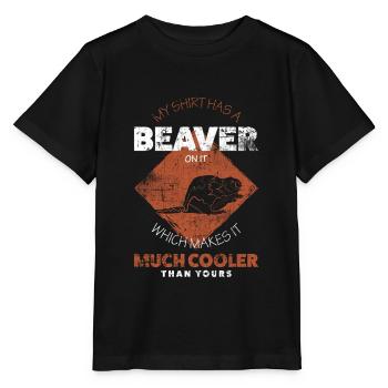 Biber - Stanley/Stella Kinder T-Shirt MINI CREATOR  - Schwarz - Vorne - Mikhail (115cm)