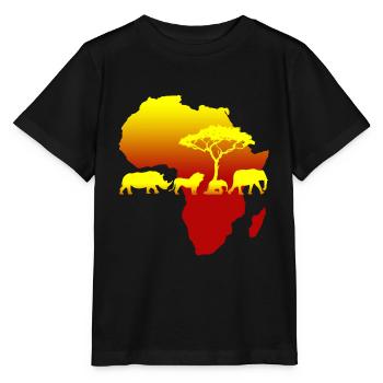 Africa - Stanley/Stella MINI CREATOR Kids’ T-Shirt - black - Front - Mikhail (115cm)