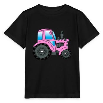Traktor Trekker Traktorfahrer - Stanley/Stella Kinder T-Shirt MINI CREATOR  - Schwarz - Vorne - Mikhail (115cm)